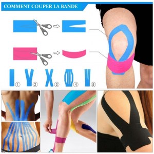 ROULEAUX BANDES DE STRAP K-TAPE/TAPING KINÉSITHÉRAPEUTE