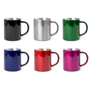 Tasse "Yozax" en Acier Inoxydable - Objet publicitaire AVEC ou SANS logo - Cadeau clien...