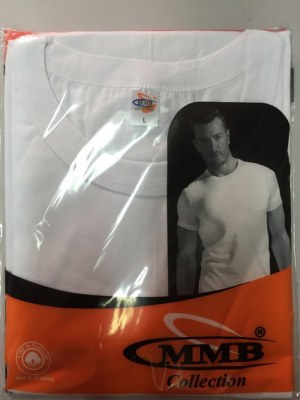 TEE-SHIRT COL ROND MANCHES COURTES 100% COTON