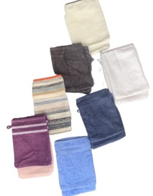 GANTS DE TOILETTE 15 X 21 CM 100% COTON