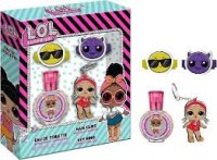 LOT Air Val L.O.L Coffret Eau de Toilette 30ml + 2 Hair Clips + Key Ring