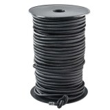 Tendeur élastique noir en bobine - Ø 6 mm - 20M