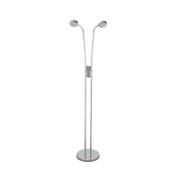 DÉSTOCKAGE LAMPADAIRE MINI 2 LUMIÈRES LED METAL CHROME