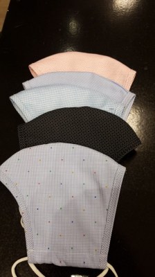 Masque en Tissus élégant Lavable et antibactérien 3 couches (uni)