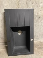 DESTOCKAGE EVIER CUISINE EN RESINE NOIRE1 BAC 86X50 CM