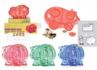 Tirelires 4 compartiments déstockage : 6€ au lieu de 11€