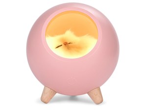 Veilleuse enfant Chat - 3 intensités d’éclairage ajustables - Batterie rechargeable -...