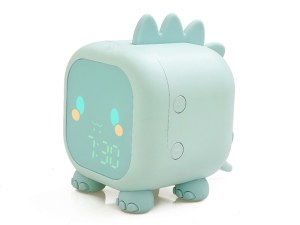 Réveil digital enfant - Veilleuse à intensité variable - Contrôle vocal - Double alarme