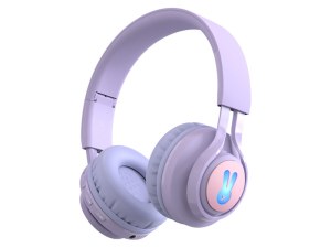 Casque Audio Enfant Bluetooth 5.0 - Rétro-éclairage LED, Volume Limité 85 dB, Microphon...