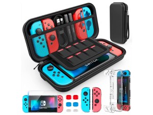Pack Accessoires Essentiels pour Nintendo Switch - Housse, Protection Crystal, Film Ver...