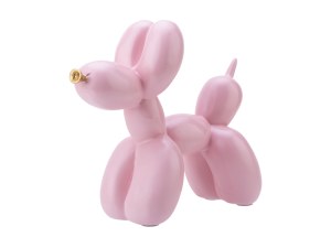 Statuette en résine en forme de chien - Design artistique inspiré de Jeff Koons - Objet...