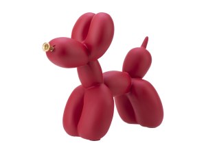 Statuette en résine en forme de chien - Design artistique inspiré de Jeff Koons - Objet...