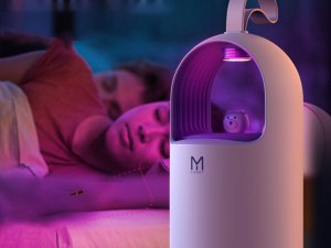 Lampe anti-moustique UV - Design moderne et enfantin - Couverture de 10m - Sans produit...