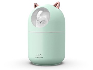 Humidificateur veilleuse - Diffusion continue ou intermittente - 7 couleurs - Capacité...