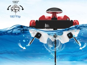 Bateau Télécommandé - 2,4Ghz - Vitesse 25 km/h, Distance 150 m, Autonomie 20 min, Systè...