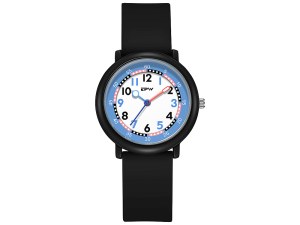 Montre à quartz enfant - 3 aiguilles - Étanche 3 ATM - Bracelet en silicone