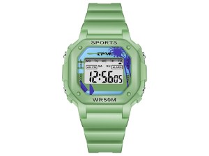 Montre digitale enfant avec chrono et alarme - Étanche 5 ATM - Affichage rétroéclairé