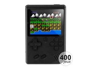 Console de Jeu Émulateur 400 Jeux Inclus - Écran LCD 3 pouces - Autonomie 7h - Sortie AV