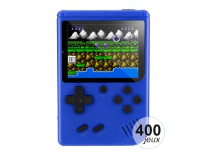 Console de Jeu Émulateur 400 Jeux Inclus - Écran LCD 3 pouces - Autonomie 7h - Sortie AV