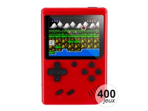 Console de Jeu Émulateur 400 Jeux Inclus - Écran LCD 3 pouces - Autonomie 7h - Sortie AV