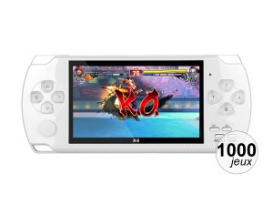 Console Émulateur de jeu portable - 1000 jeux, écran 4,3 pouces, autonomie 8 h, lecteur...