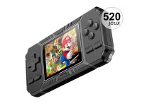 Console de jeu Émulateur avec 520 jeux - Écran 3 pouces HD - Autonomie 7 h - Sortie AV