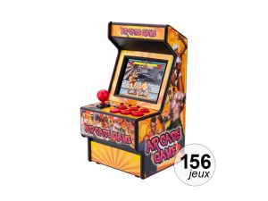 Mini Borne Arcade Rétro - 156 Jeux Inclus, Écran 2,8", Autonomie 5 h
