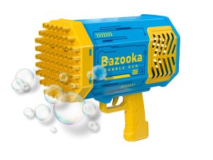 Pistolet à Bulles avec Effets LED - 69 Sorties, Rechargeable, Autonomie 6 h