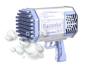 Pistolet à Bulles avec Effets LED - 69 Sorties, Rechargeable, Autonomie 6 h