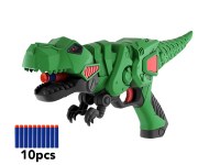 Pistolet à fléchettes en mousse - Design dinosaure - Tir longue portée jusqu'à 12 m
