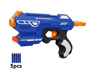 Pistolet à fléchettes en mousse - Compact et portatif - Tir longue portée jusqu'à 12 m