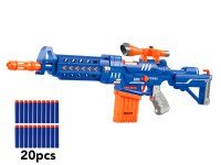 Pistolet à fléchettes avec chargeur automatique - Fusil d'assaut - Longue portée jusqu'...