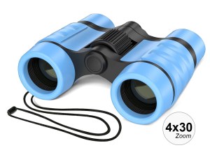 Jumelles pour enfant - Zoom 4 x 30 - Mise au point manuelle - Convient aux porteurs de...