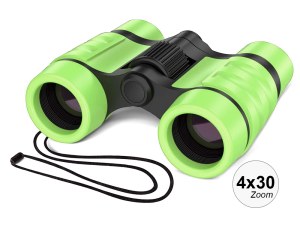 Jumelles pour enfant - Zoom 4 x 30 - Mise au point manuelle - Convient aux porteurs de...