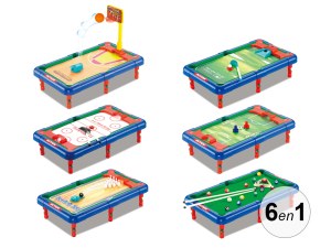 Table Multi-Jeux - 6 Combinaisons de Jeux - Ludique et Évolutive