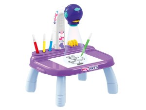 Petite Table de Dessin avec Projection - Angle Ajustable et Accessoires Inclus