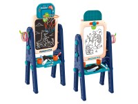 Tableau Double Face Enfant - Réglable et Ludique - Avec Panier de Basket et Lancer d’An...