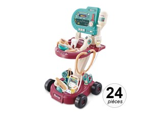 Chariot Médical Intéractif pour Enfant - Effets Sonores et Lumineux