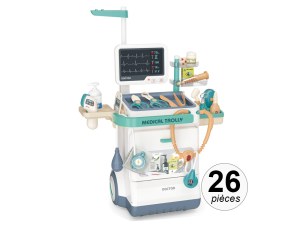 Chariot Médical Intéractif pour Enfant - Effets Sonores et Lumineux