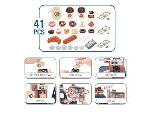 Corner café - Jeu de Café Interactif pour Enfants - Effets Sonores et Lumineux - Set 41...