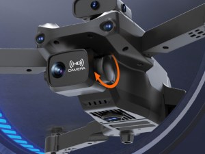 Drone pliable avec double caméra 4K et détection d’obstacles, flip 360° et vol stationn...