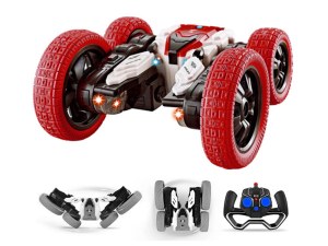 Véhicule Télécommandé 4x4 Rotatif - Conduite à 360° et Lumières LED