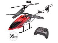 Hélicoptère télécommandé 3,5 CH avec gyroscope - 35 cm - Éclairage LED