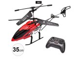 Hélicoptère télécommandé 3,5 CH avec gyroscope - 35 cm - Éclairage LED