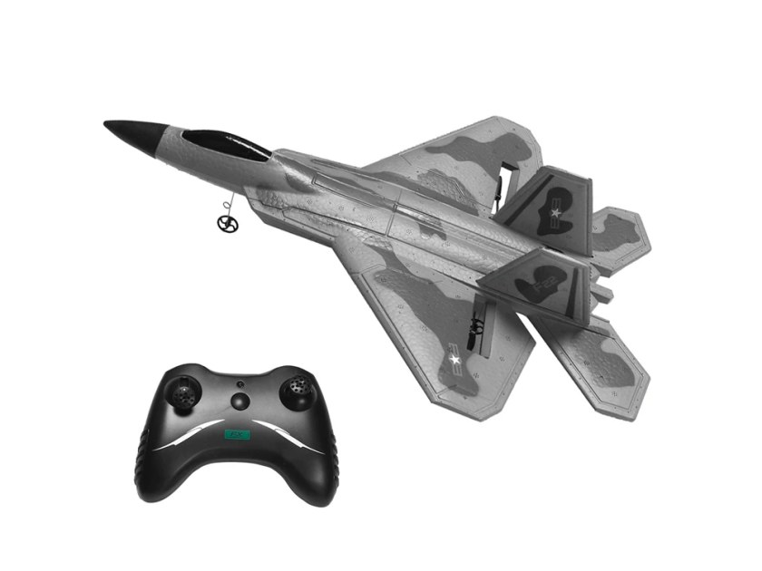 Gris 3B - Avion télécommandé V17 RC pour enfants, Avion de chasse, Avion de passe-temps, Foetal