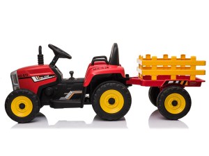 Tracteur Électrique Enfant avec Remorque - 12V, Télécommande, Effets Sonores