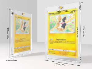 Étuis de Protection Magnétiques pour Cartes - Acrylique Sans Acide, Anti-UV, Coins Renf...