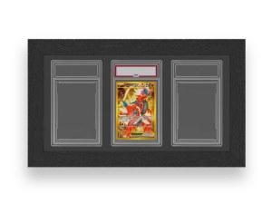 Cadre de Présentation pour Cartes Gradées - 3 Emplacements, Compatible Format PSA, MDF...