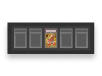 Cadre de Présentation pour Cartes Gradées - 5 Emplacements, Compatible Format PSA, MDF...