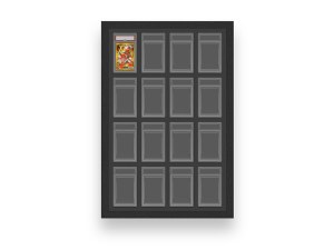 Cadre de Présentation pour Cartes Gradées - 16 Emplacements, Compatible Format PSA, MDF...